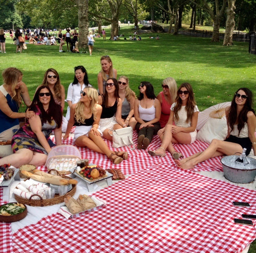 Group of ladies having a picnic in Central Park