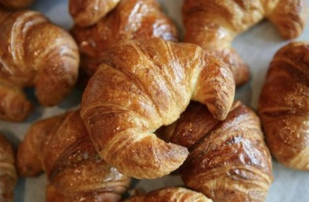 Close-up of croissants