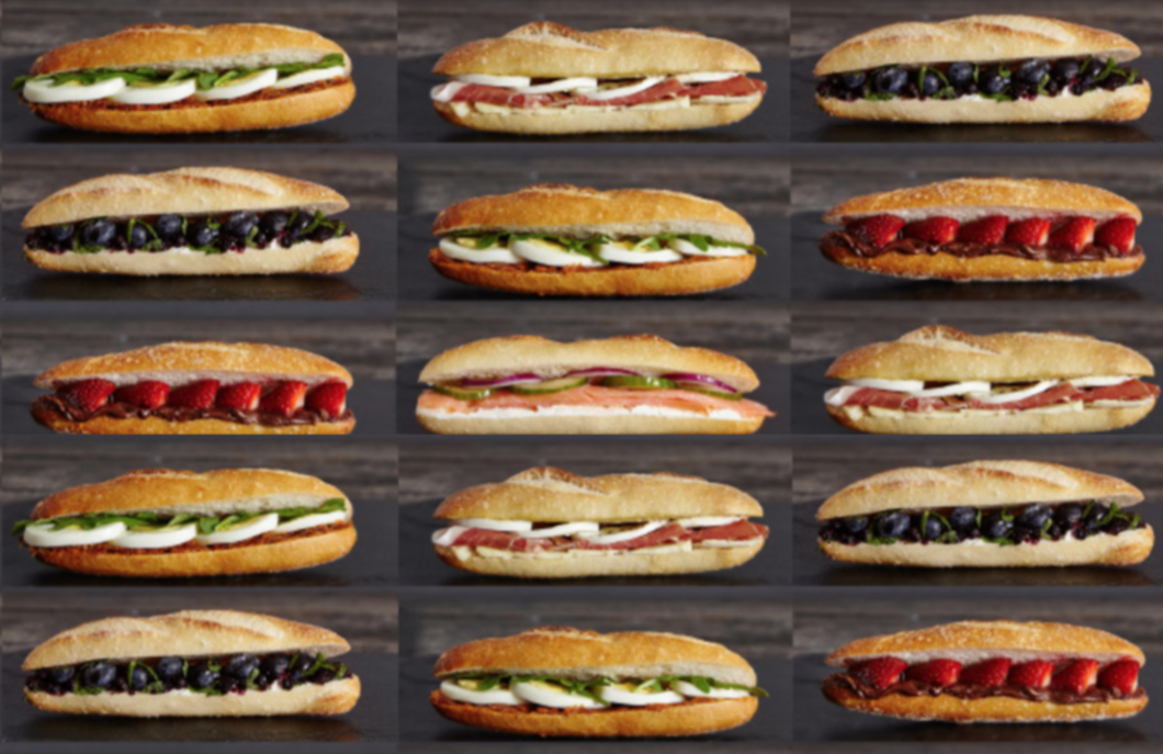Assorted baguettinis 
