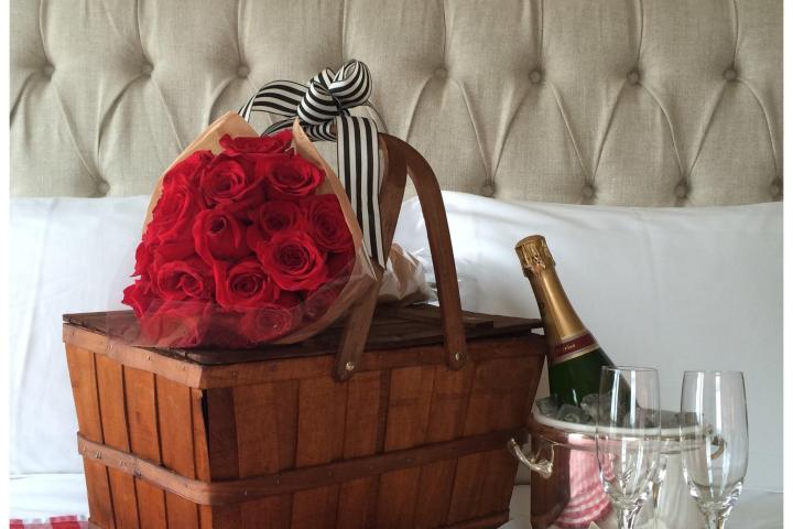 a vase of flowers on a table