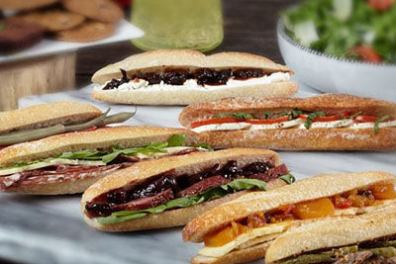 a sandwich cut in half on a plate